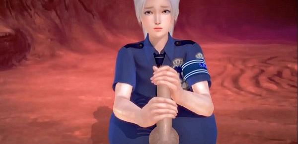  3D hentai big tit policewoman 01